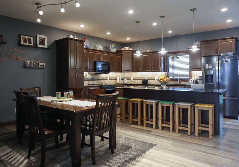 Kitchen and dining room